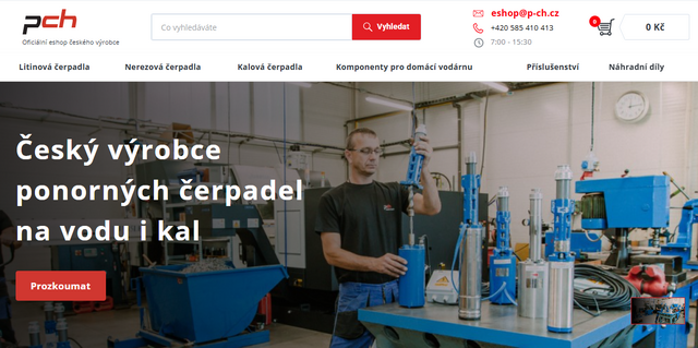 Spolehlivé ponorné čerpadlo na vodu